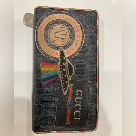 Gucci Black and Red Wallet Sleek Design - Picture 1 of 9